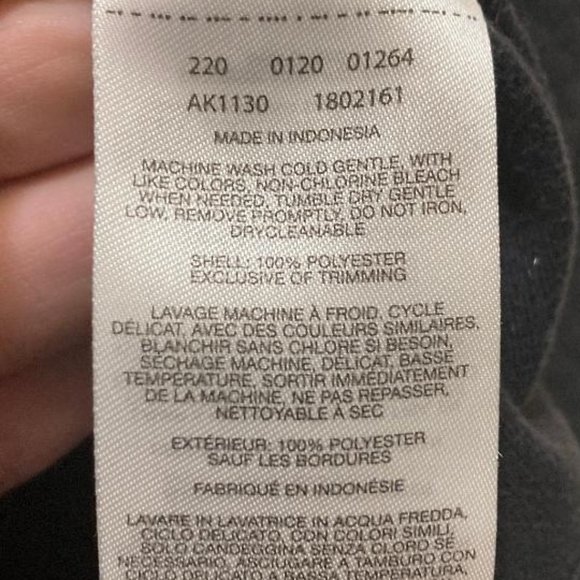 Columbia Women’s Black Waffle Knit 1/4 Zip Fitted Lightweight Sweatshirt Medium - Picture 5 of 5